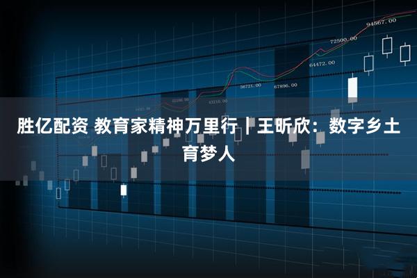 胜亿配资 教育家精神万里行｜王昕欣：数字乡土育梦人